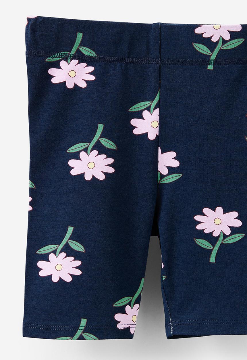 Cotton On - Hailey Bike Short - Squid Ink/Floral