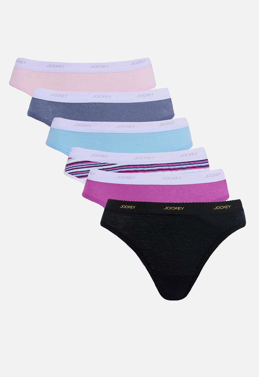 Jockey - 6 pack value stripe bikini - multi
