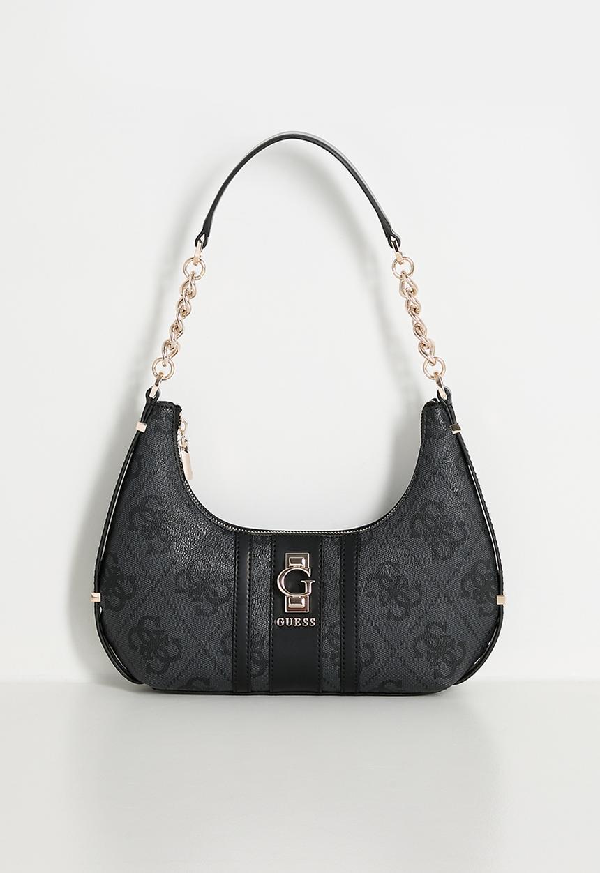 GUESS - Erenia Top Zip Shoulder Bag - Charcoal