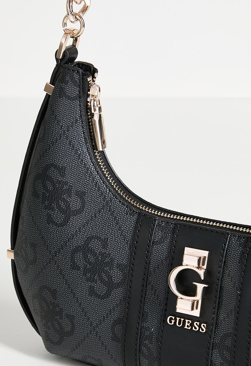 GUESS - Erenia Top Zip Shoulder Bag - Charcoal