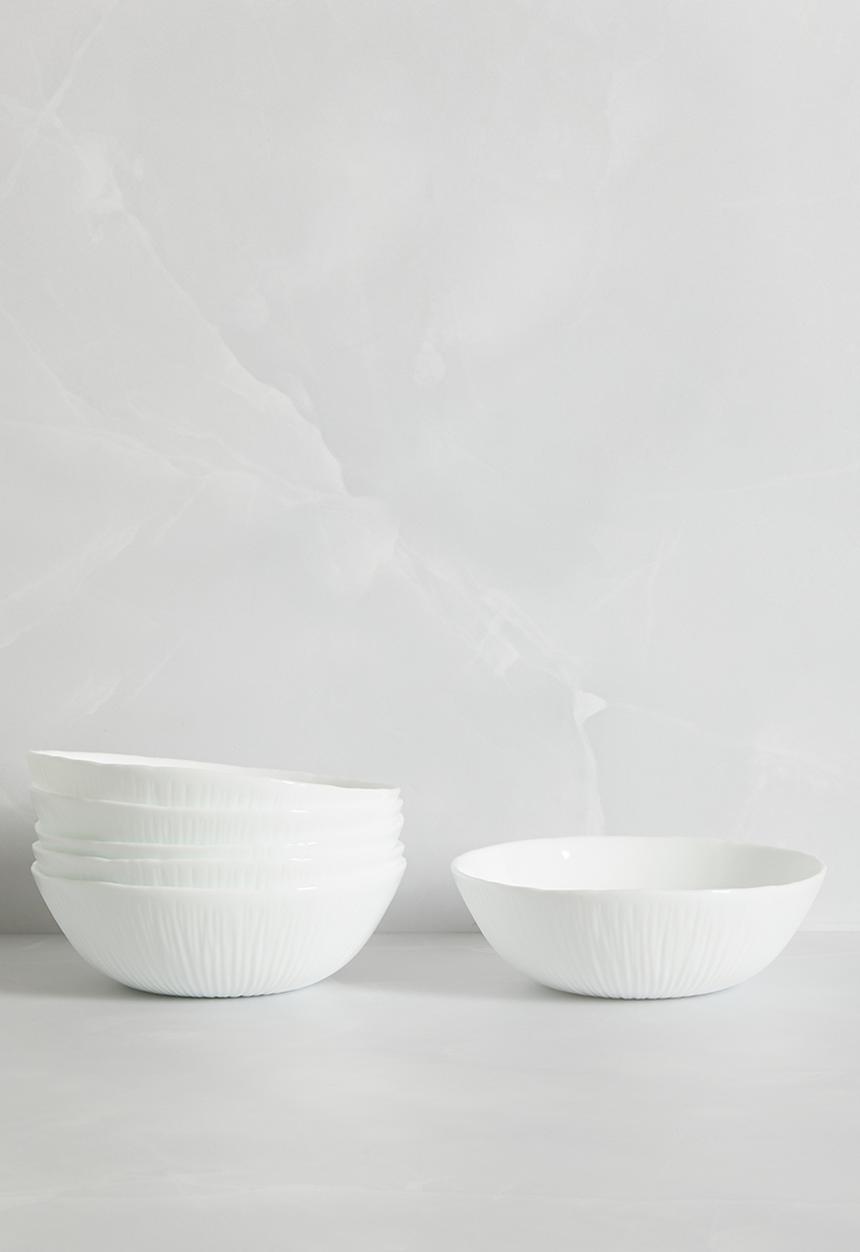Luigi Bormioli - Bormioli Rocco Coconut Dessert bowl 6 pack - White 