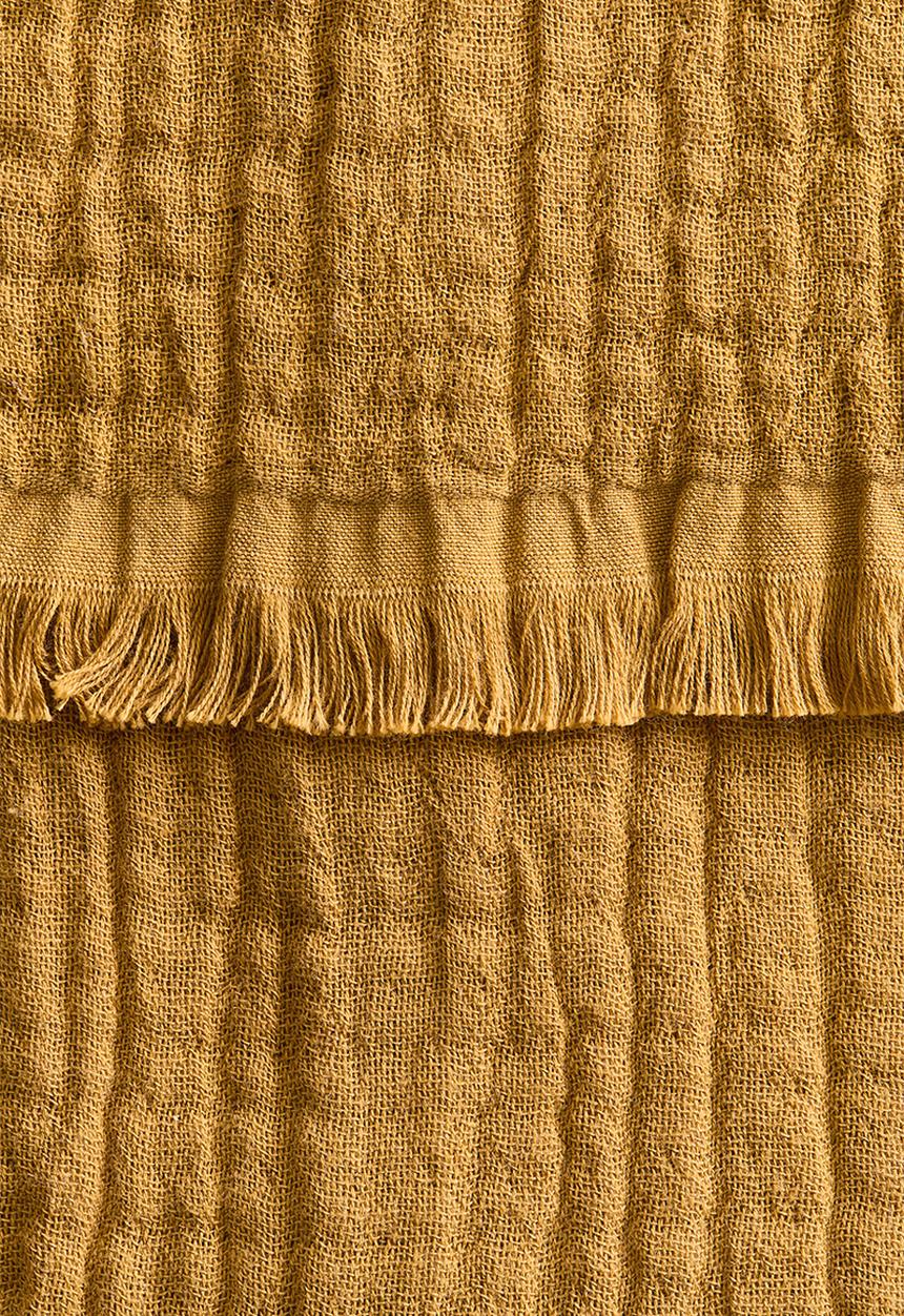 H&M - Cotton muslin blanket - mustard yellow