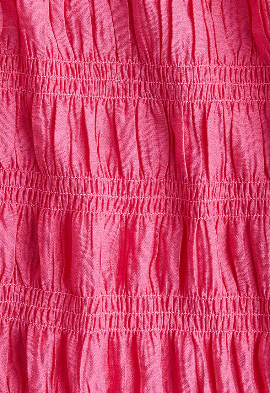 H&M - Smocked top - bright pink