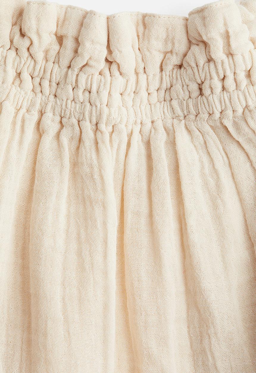 H&M - Strappy muslin dress - light beige