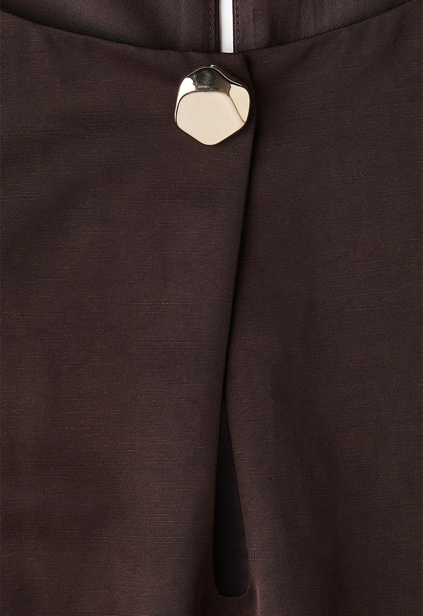H&M - A-line dress - dark brown