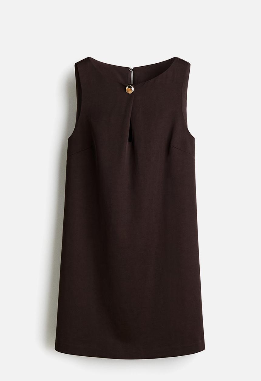 H&M - A-line dress - dark brown