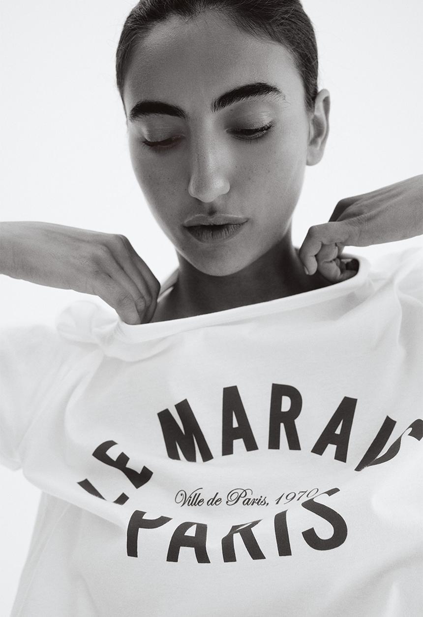 H&M - Printed t-shirt - white paris