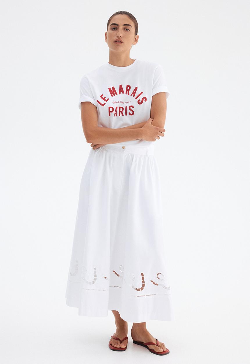 H&M - Printed t-shirt - white paris