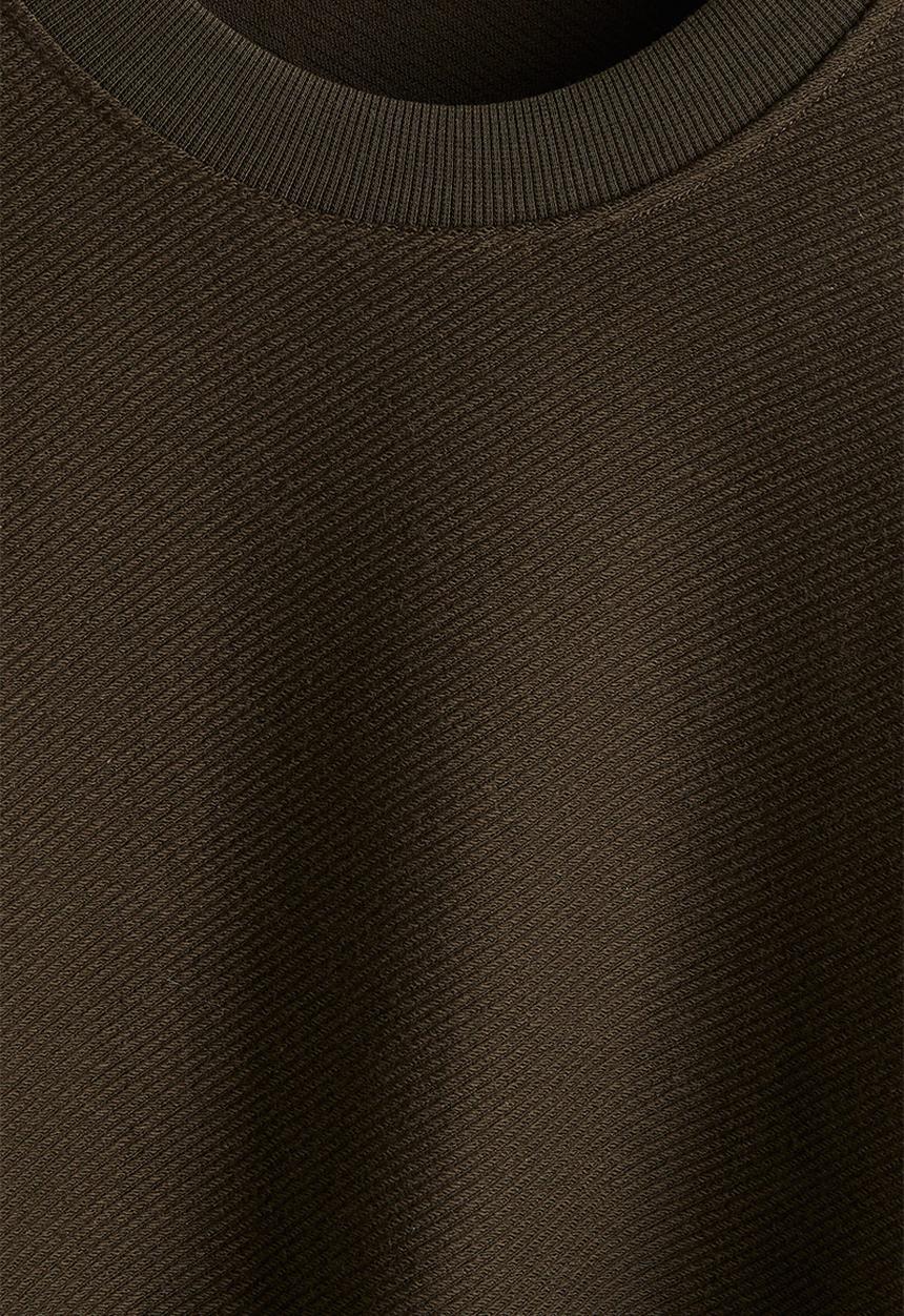 H&M - Oversized fit t-shirt - dark khaki green