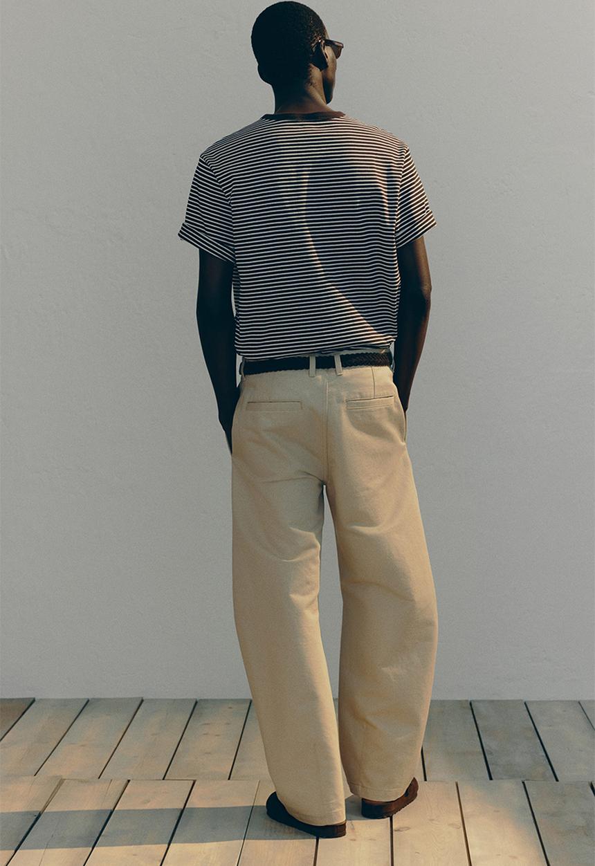 H&M - Regular fit t-shirt - brown striped
