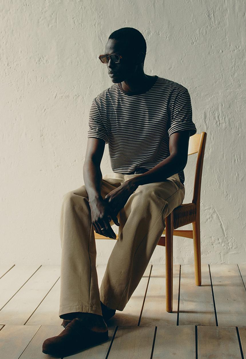 H&M - Regular fit t-shirt - brown striped