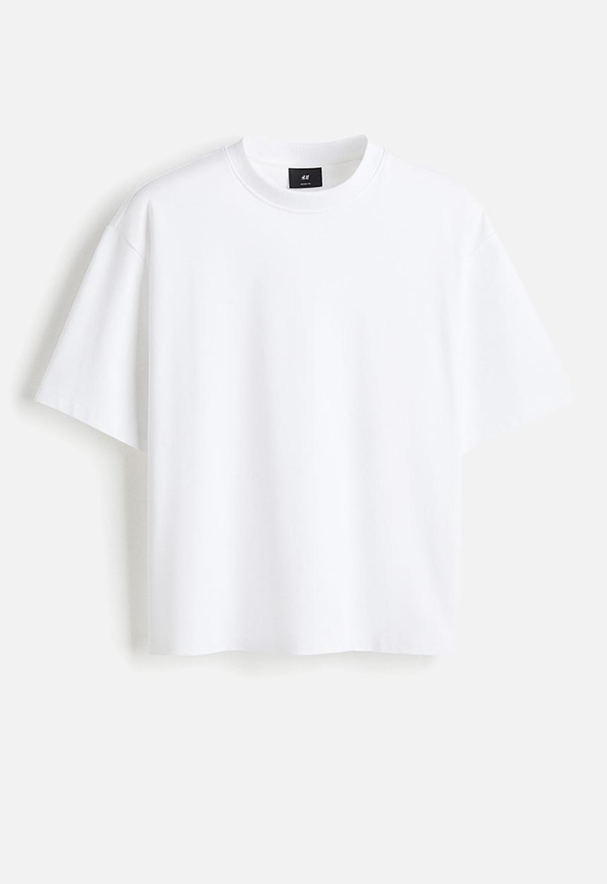 H&M - Loose fit boxy-style t-shirt - white