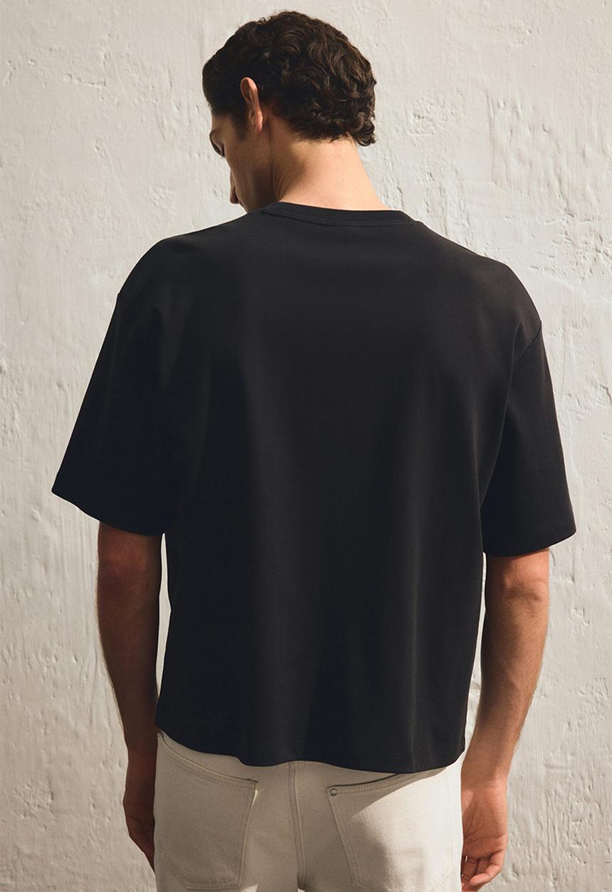 H&M - Loose fit boxy-style t-shirt - black