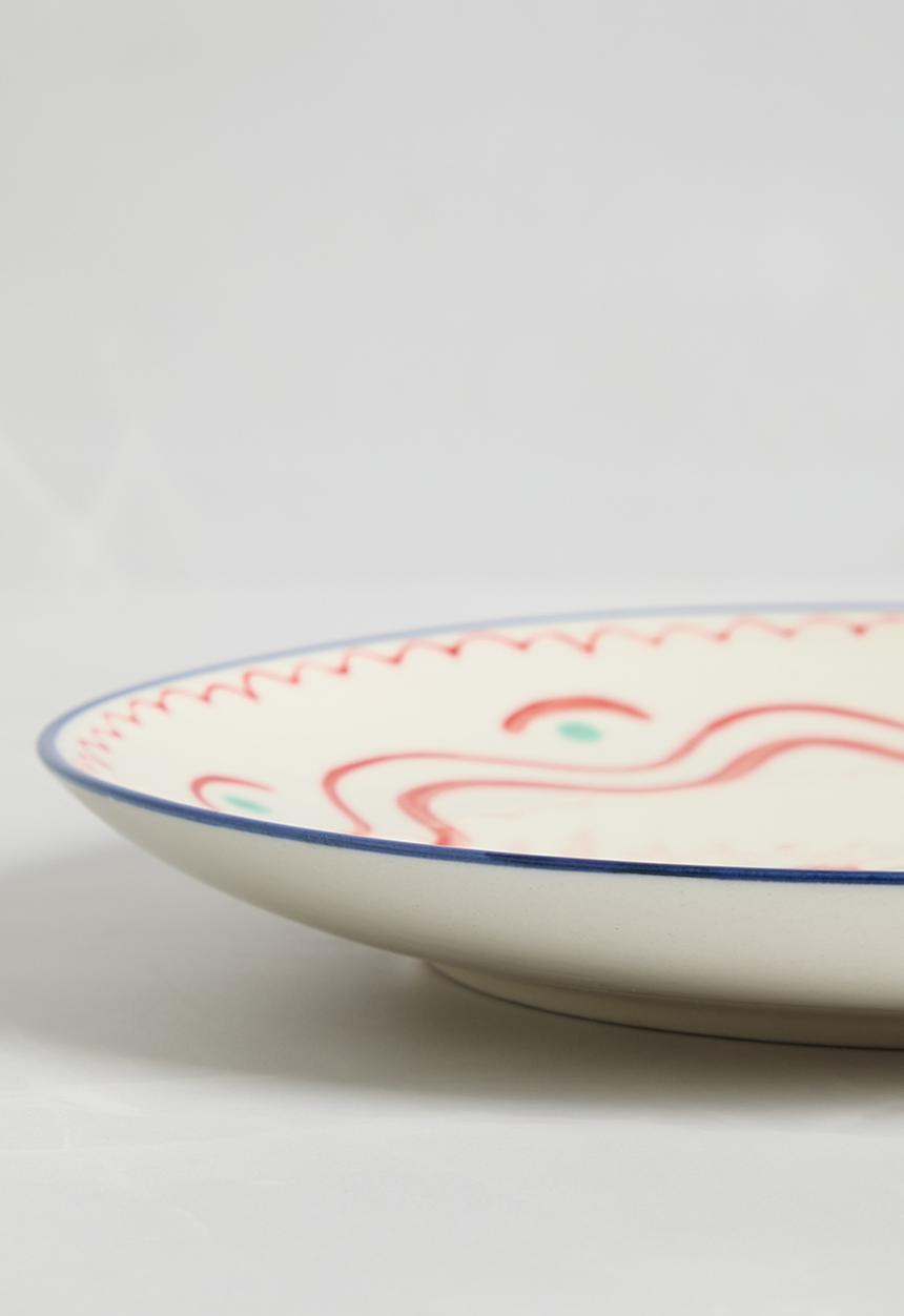Sixth Floor - Plate Cherry Stoneware Multi