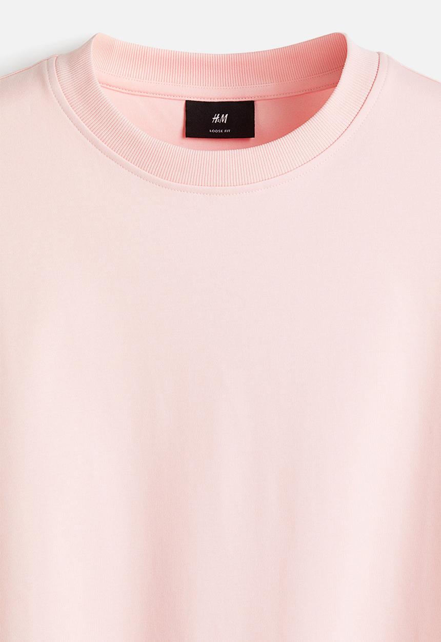 H&M - Loose fit boxy-style t-shirt - pink