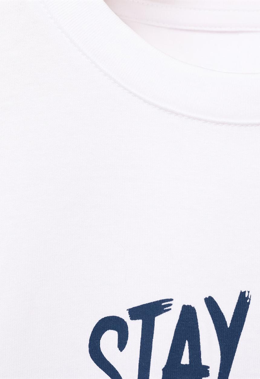 MANGO - T-shirt utah1 - white