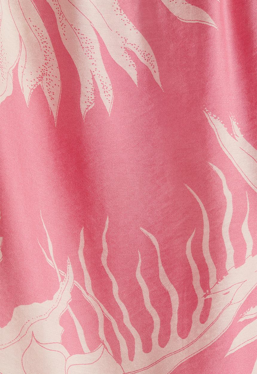 H&M - Tie-strap maxi dress - pink patterned