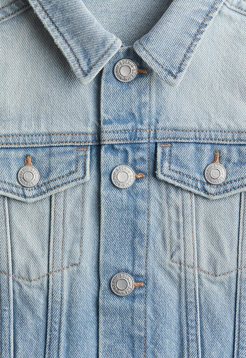 H&M - Denim jacket - light denim blue