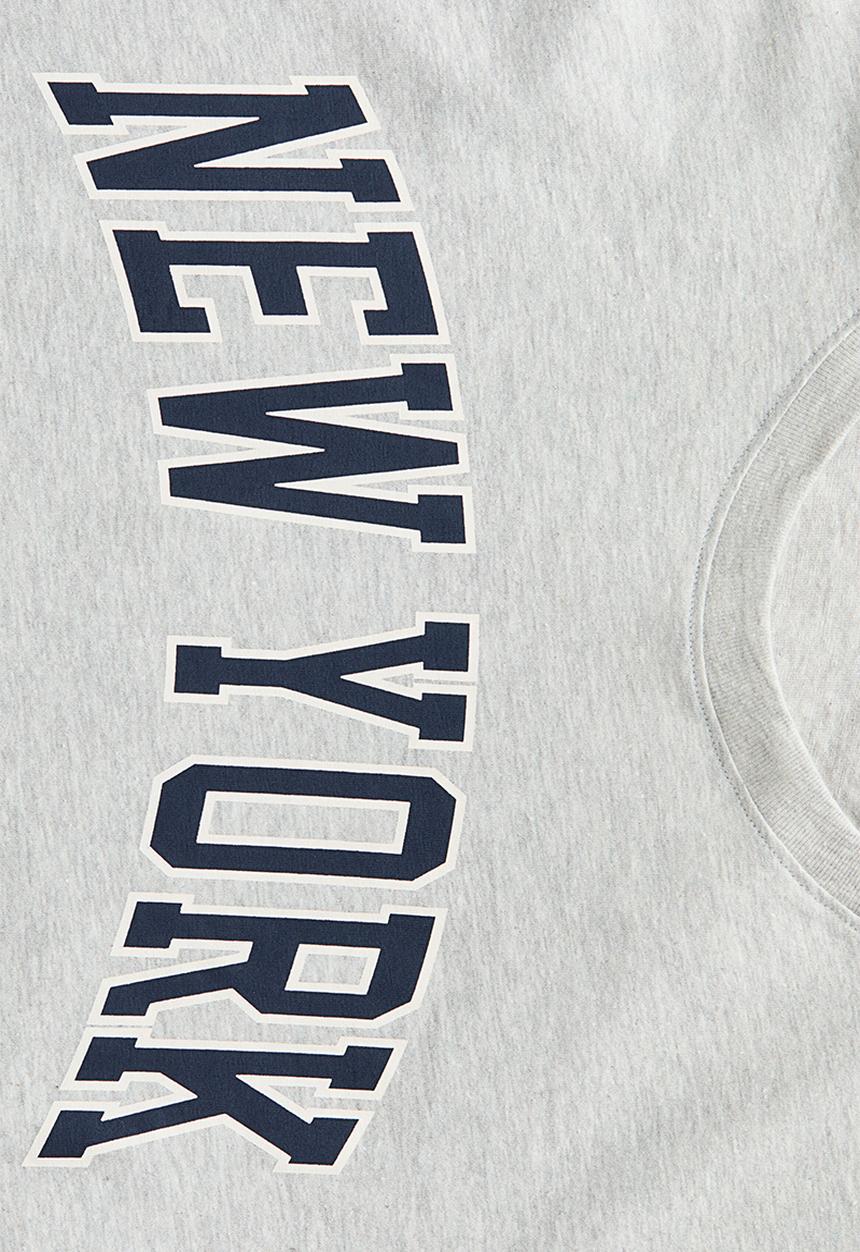 H&M - Loose-fit t-shirt - light grey marl new york