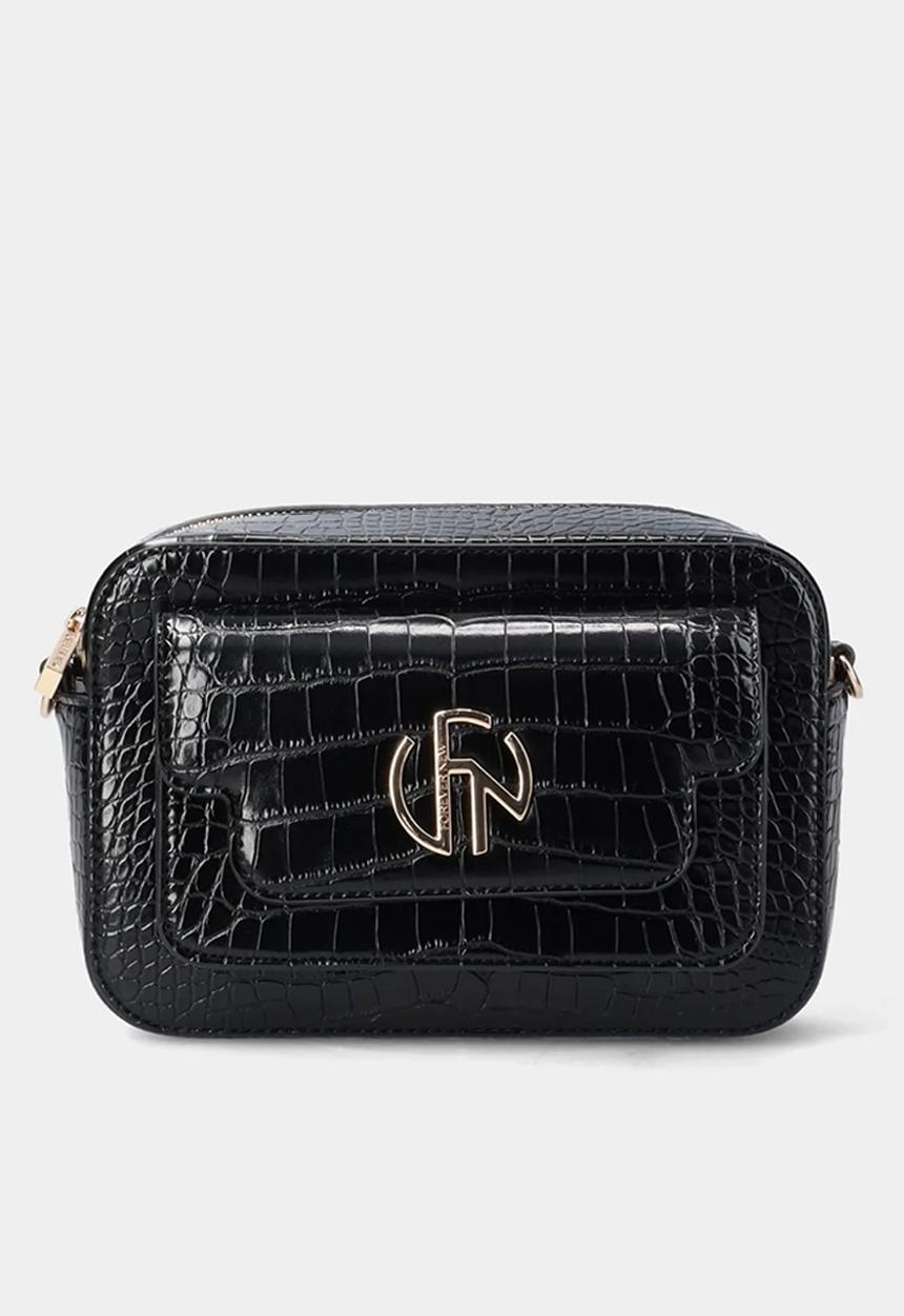 Forever New - Cooper croco camera bag in black
