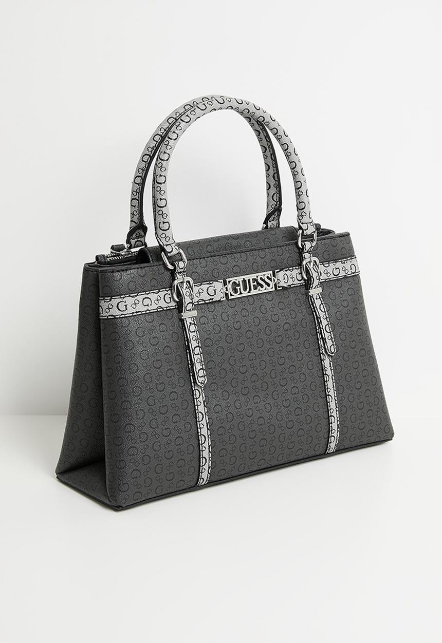GUESS - Perrez Satchel Bag- Charcoal