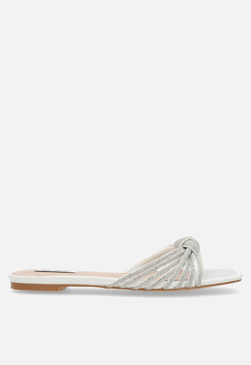Be Mine - Vibez slide sandal - ivory satin