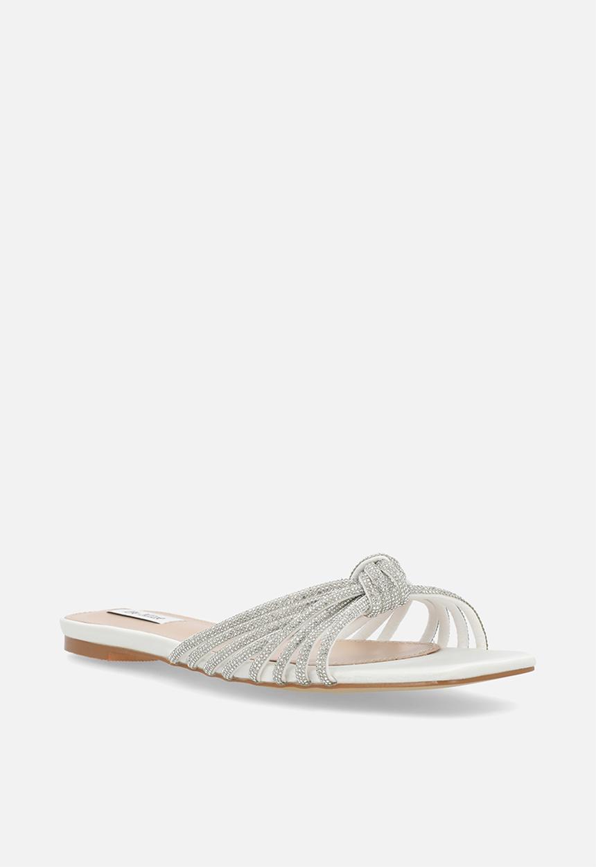 Be Mine - Vibez slide sandal - ivory satin
