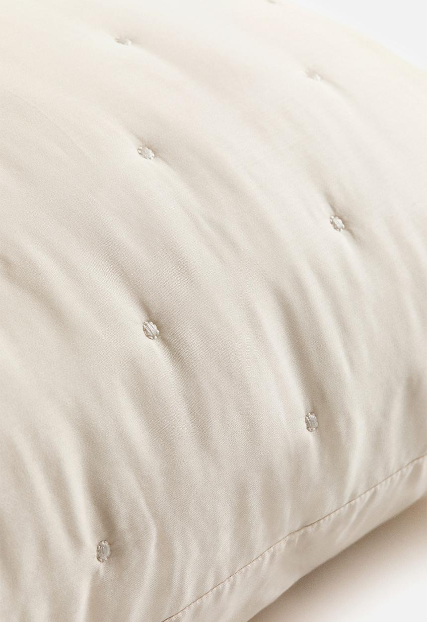 H&M - Lyocell cushion cover - light beige 