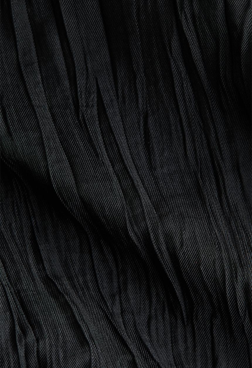 H&M - Crinkled trousers - black