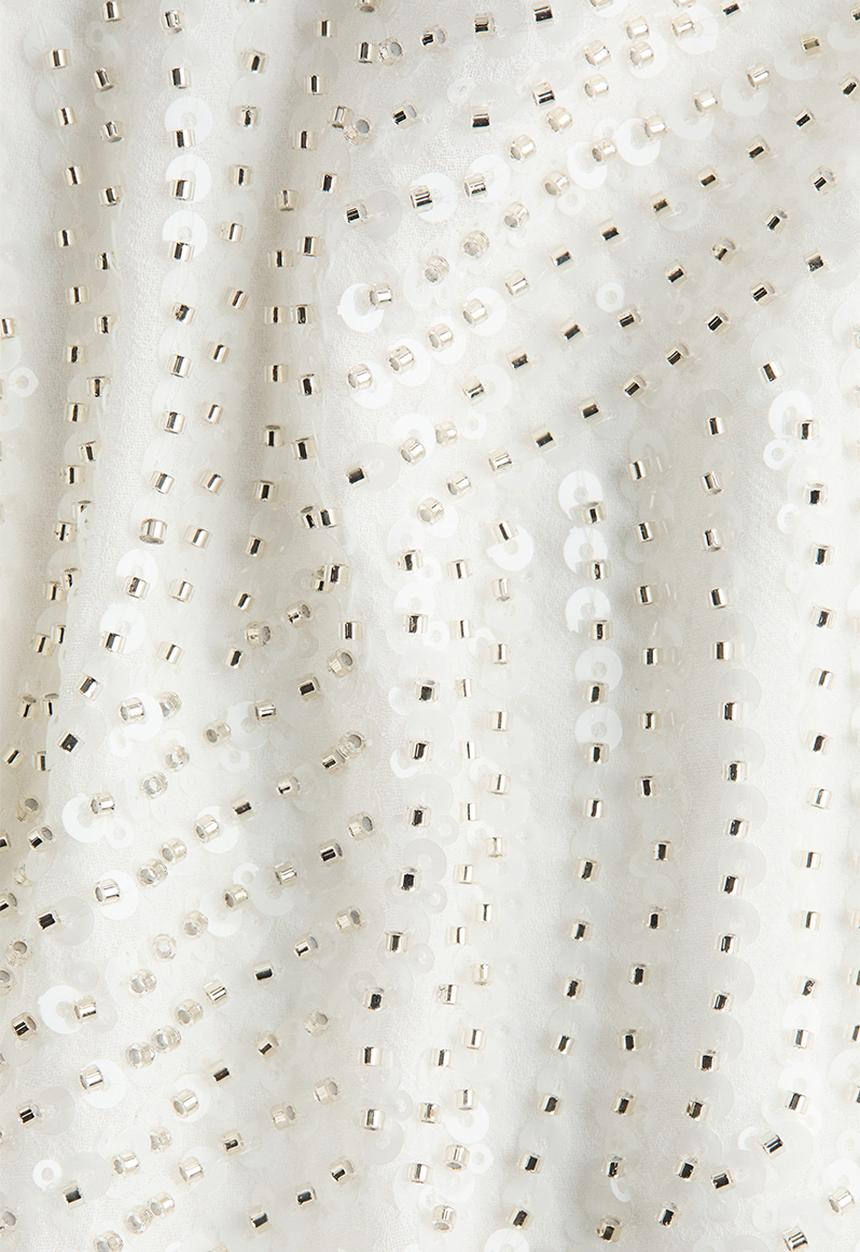 H&M - Embellished cropped top - white