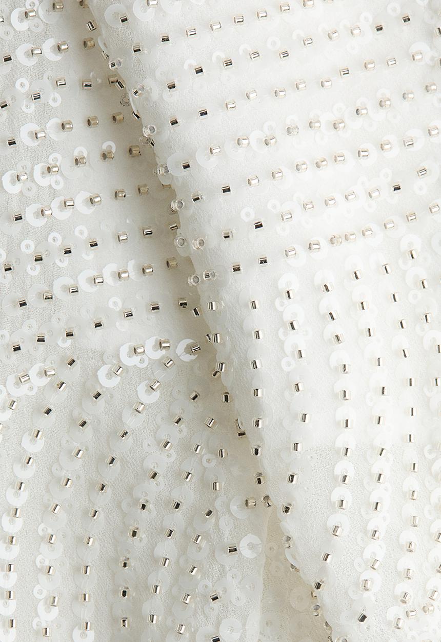 H&M - Embellished skirt - white