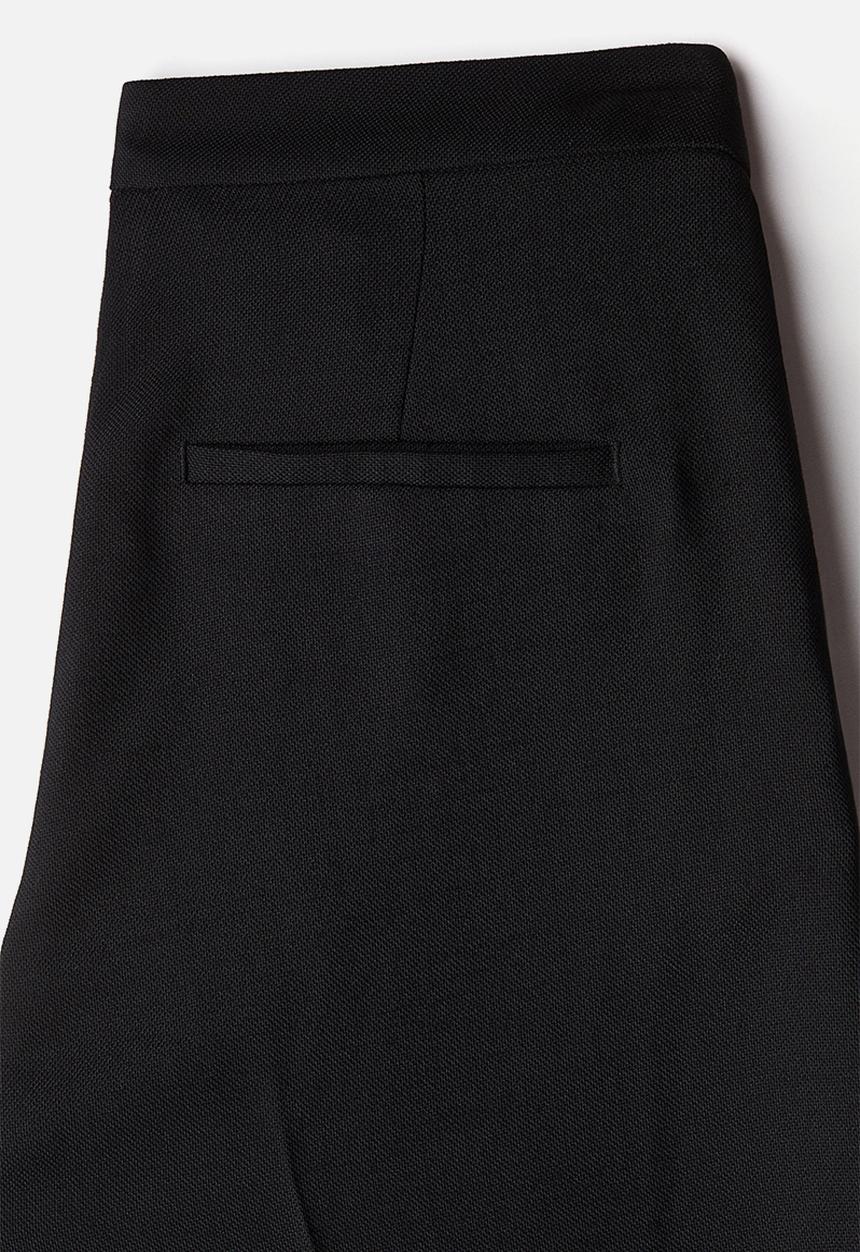 H&M - Wide tailored trousers - black