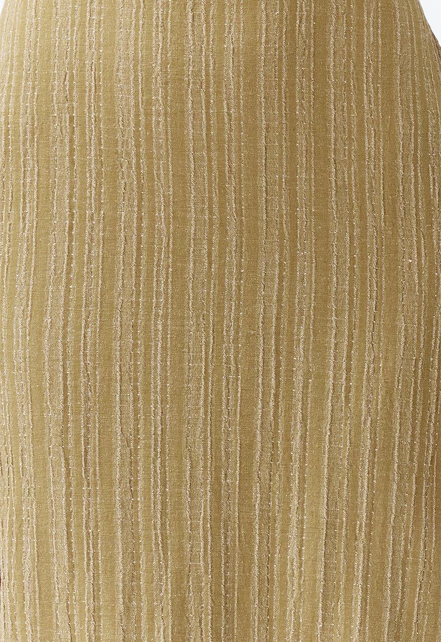 Trendyol - Maxi Straight Cut Woven Dress - Khaki