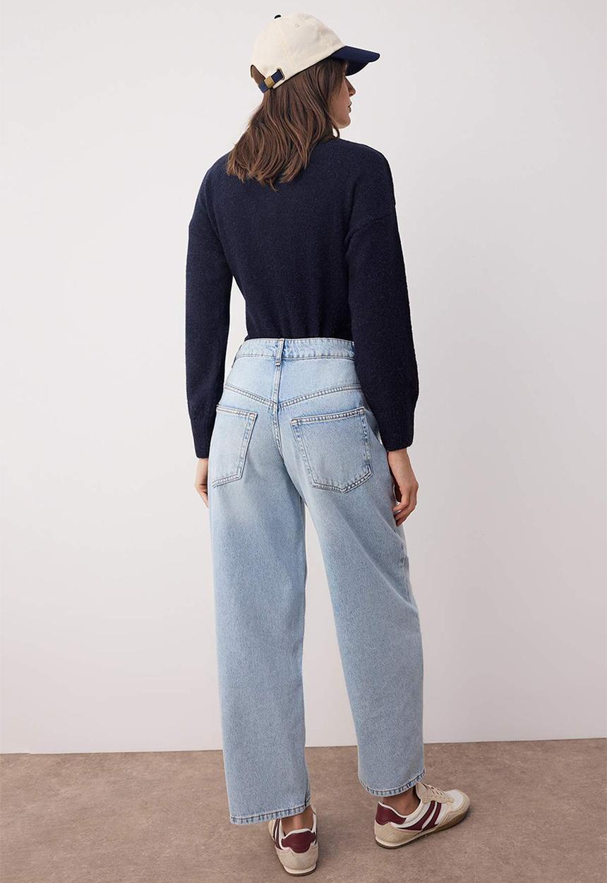 Trendyol - Regular Waist Loose Baggy Jean - Light blue
