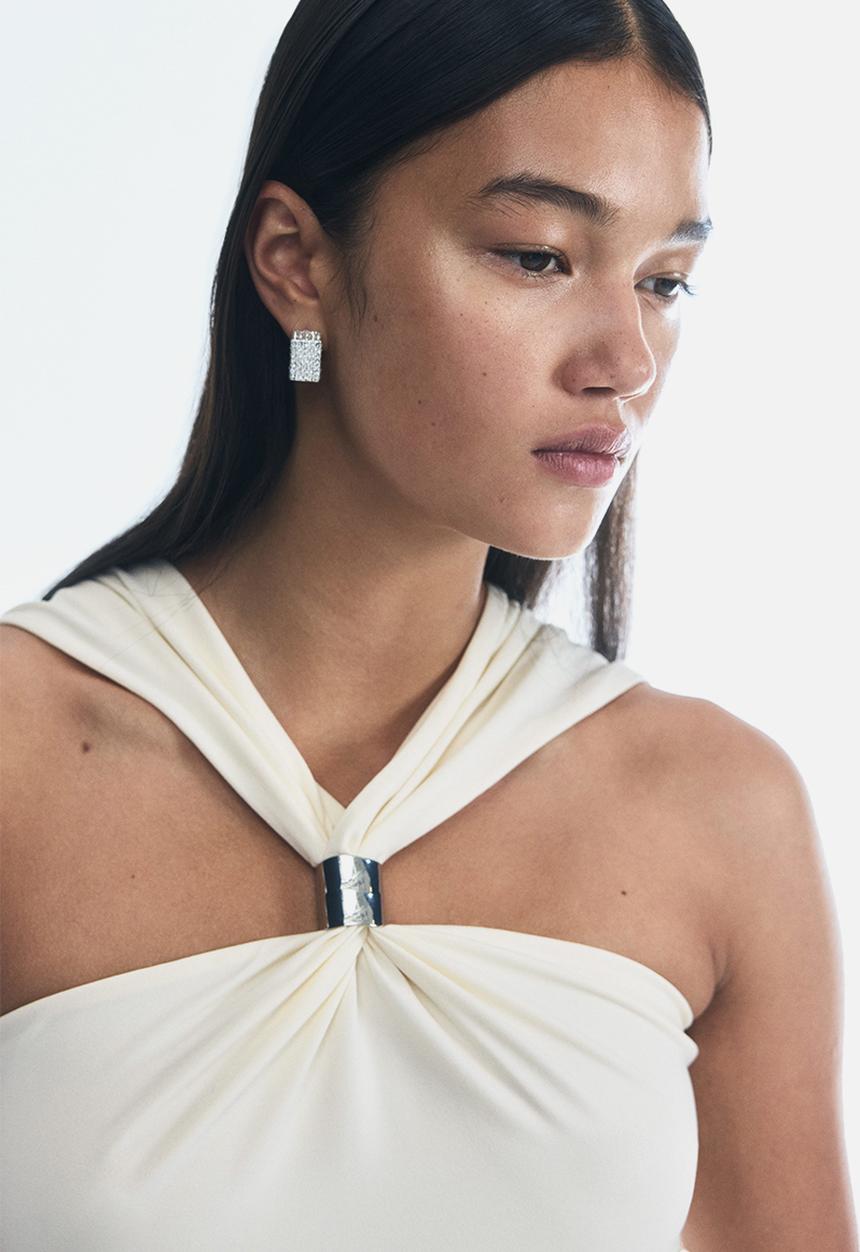 H&M - Crêpe body - cream