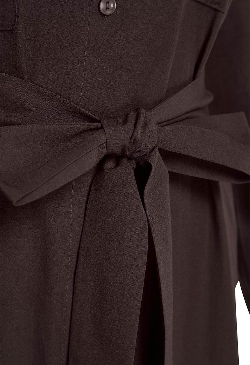 Trendyol - Maxi Woven Dress - Brown