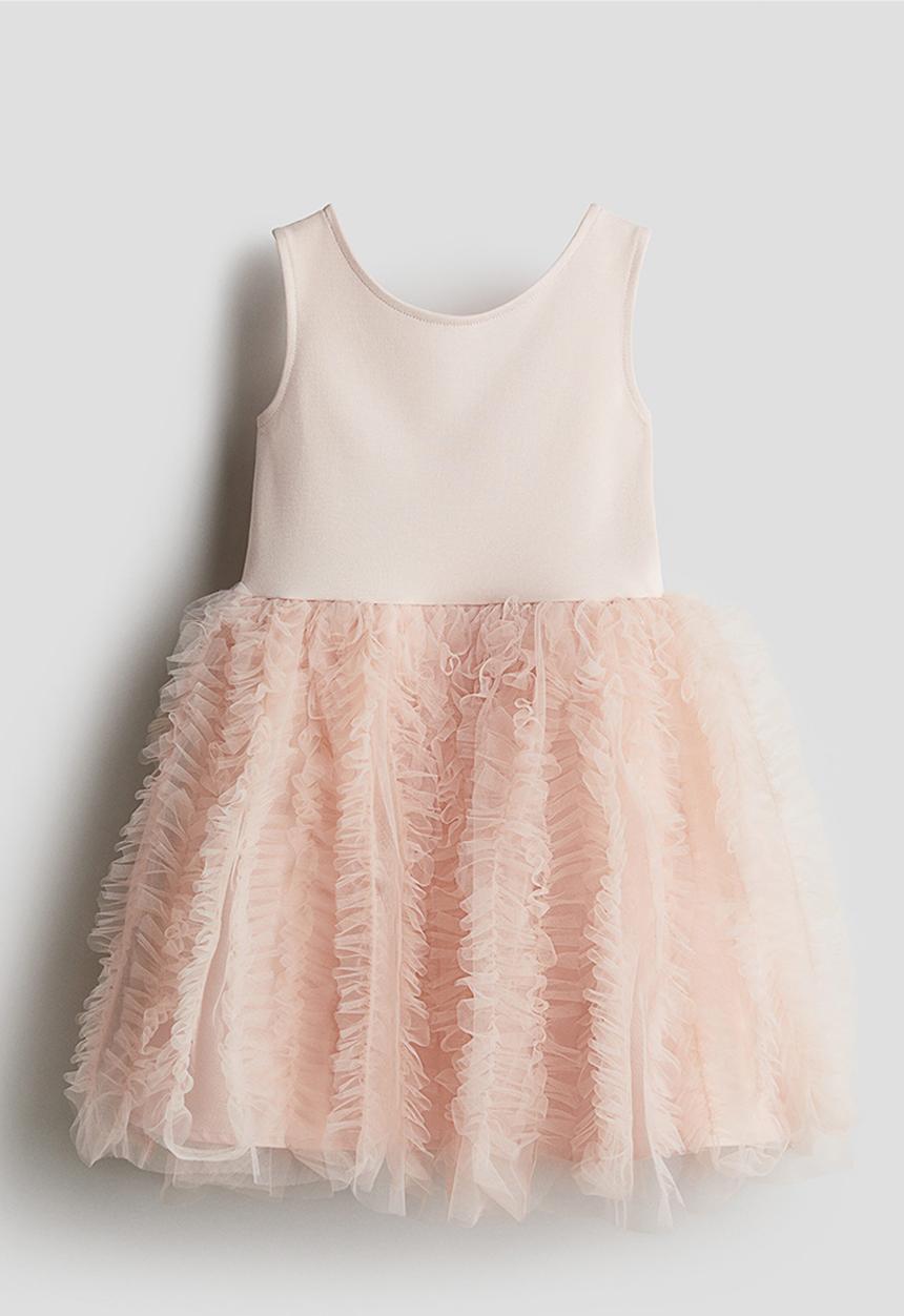 H&M - Flared-skirt dress - pink