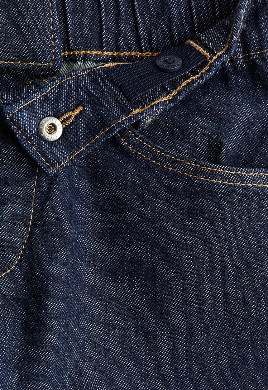 H&M - Loose fit denim shorts - dark denim blue