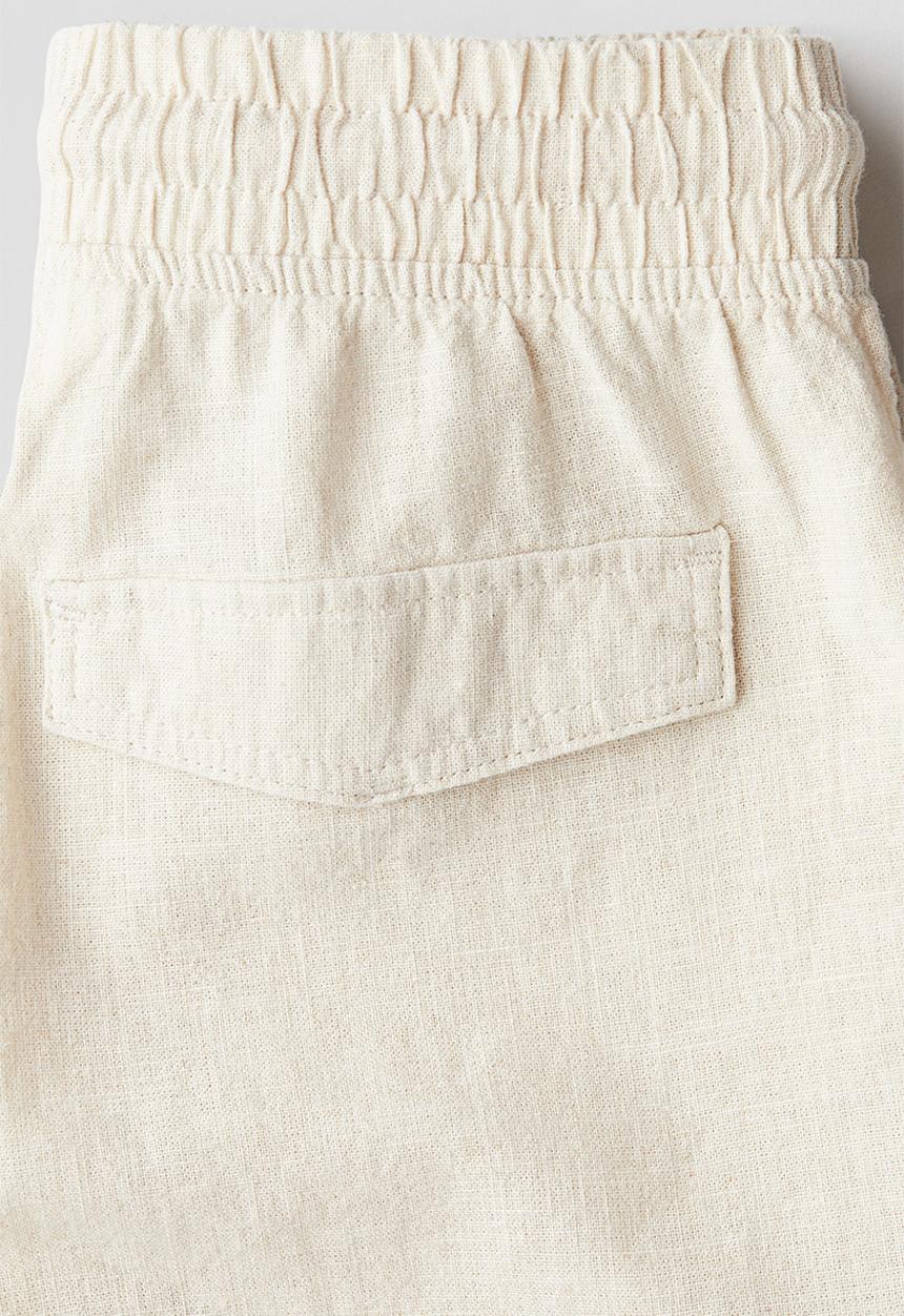 H&M - Linen-blend cargo shorts - light beige
