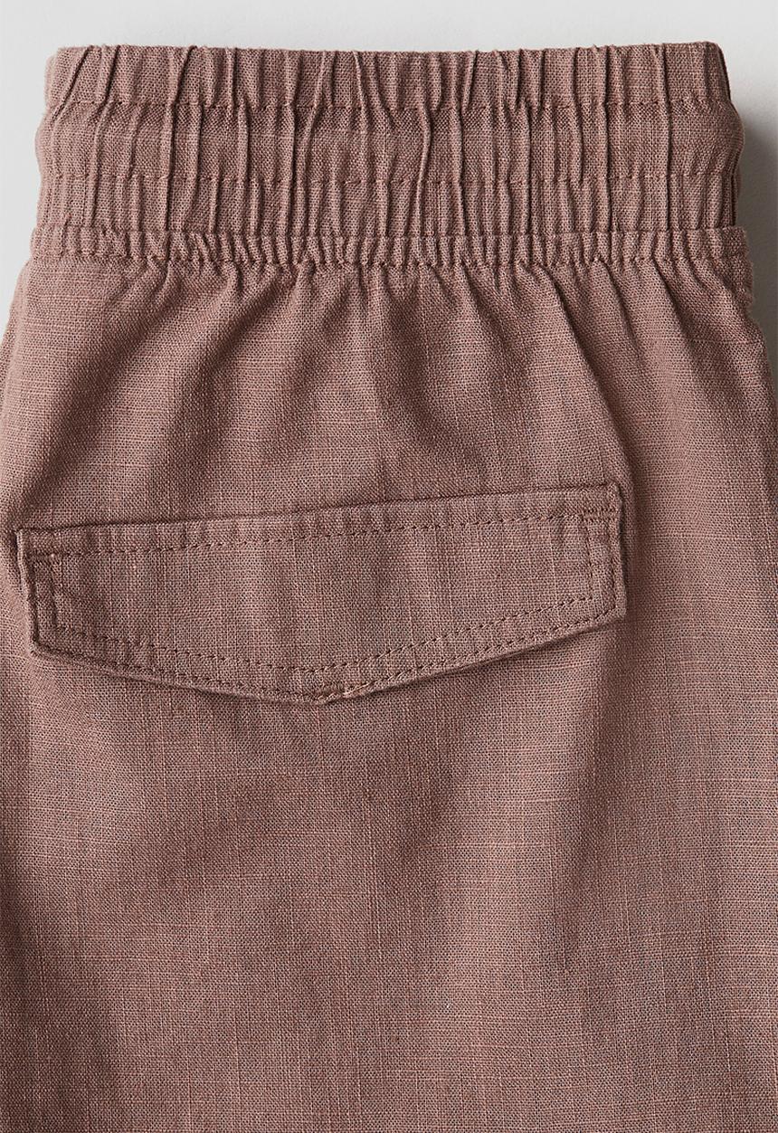 H&M - Linen-blend cargo shorts - brown