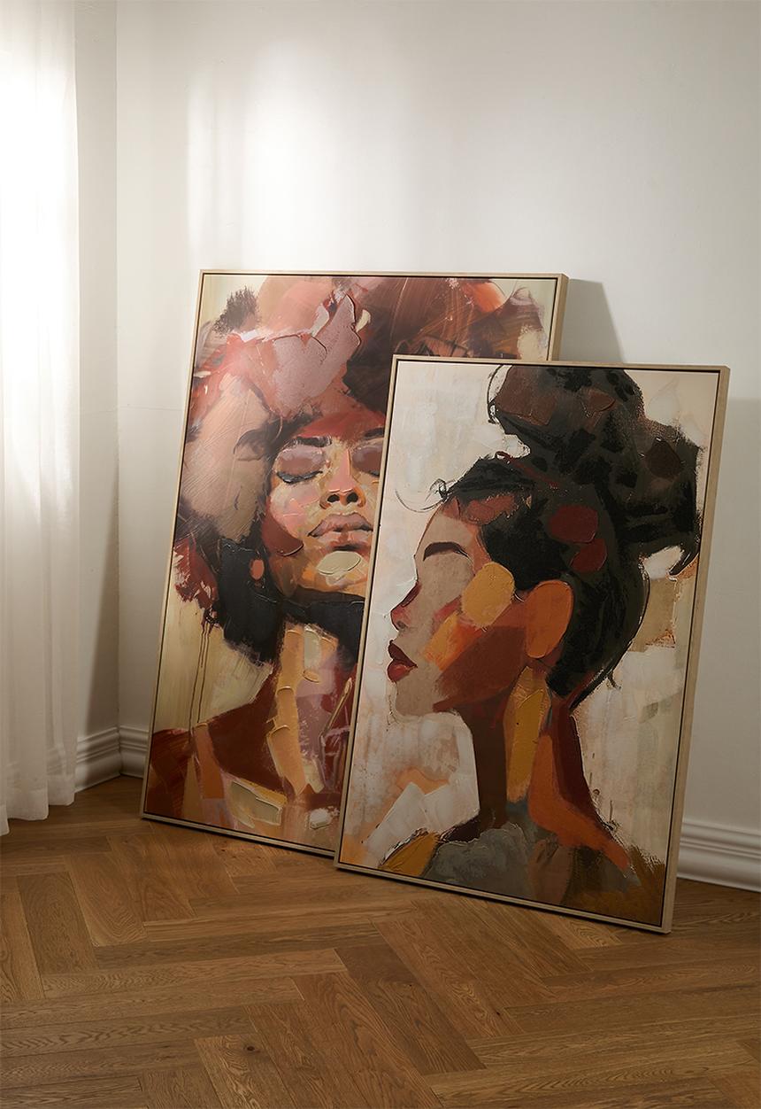 Sixth Floor - Wall Frame Canvas - Brown