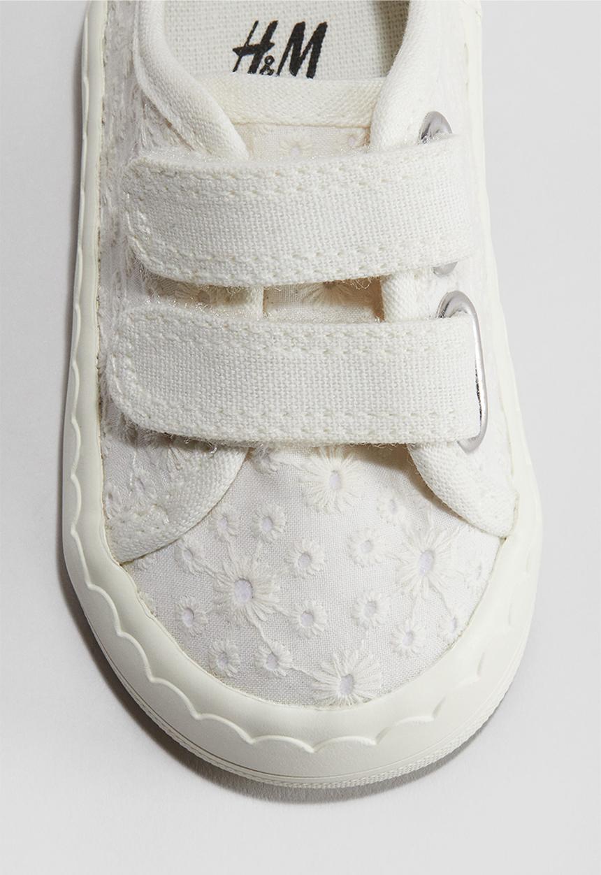 H&M - Cotton trainers - cream