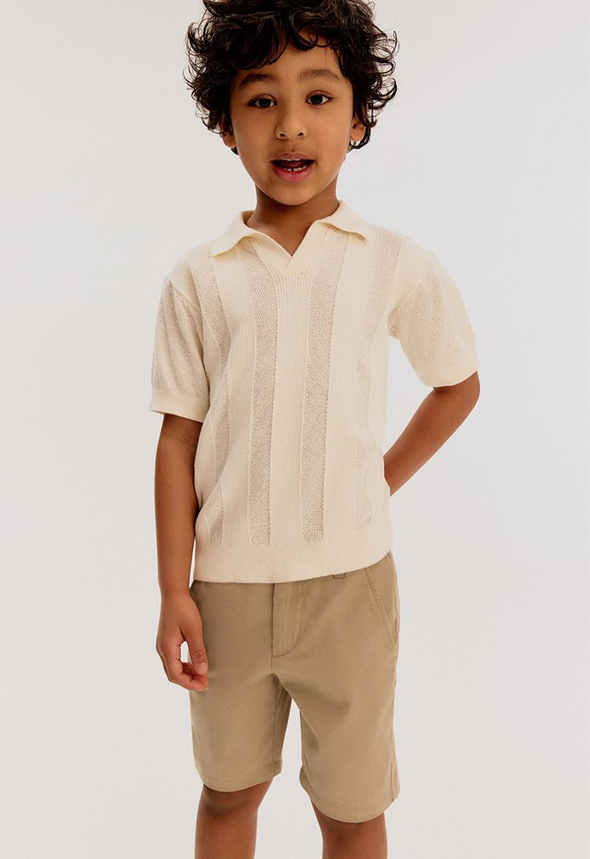 H&M - Cotton chino shorts - beige