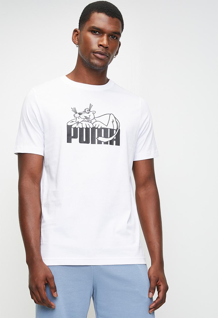 PUMA - GRAPHIC Super Puma Tee M - PUMA White