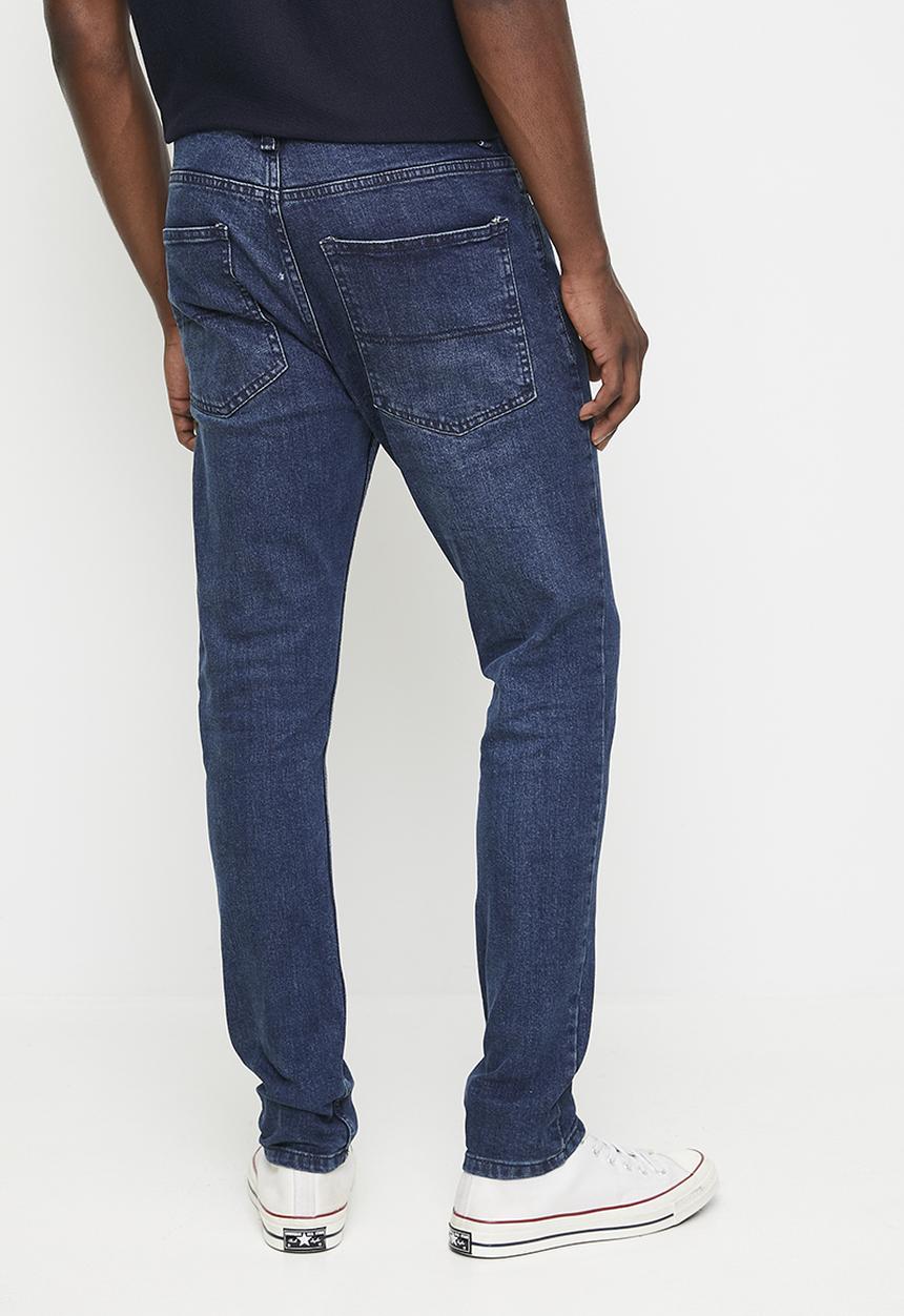 Brave Soul - Denim Skinny Fit Jean - Dark Blue Reg Length