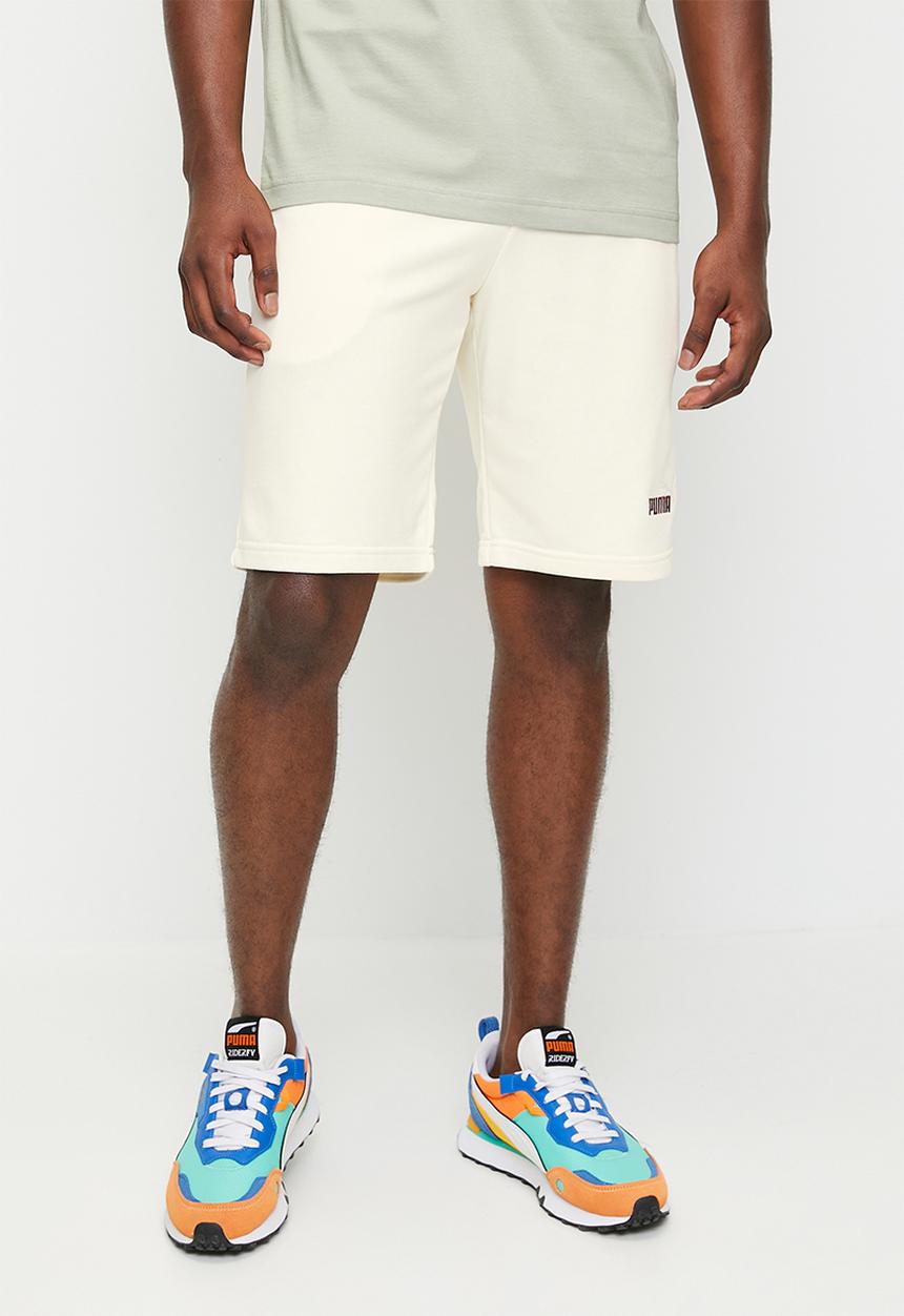 PUMA - ESS 2 COLOR No. 1 Logo Shorts 10" TR - cream 