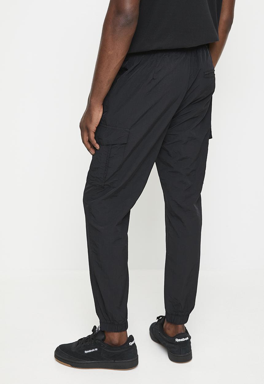 Brave Soul - Taslan Cargo Cuff Pant - Black