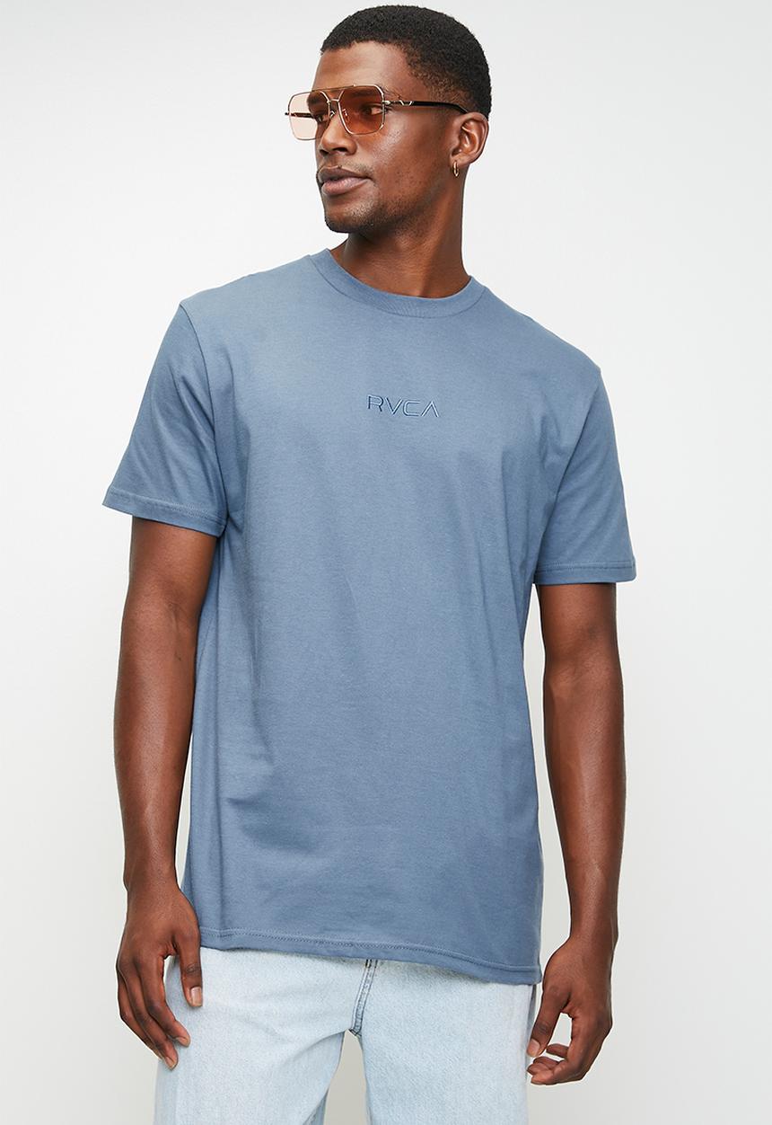 RVCA - Small Rvca Ss  - Vintage Navy - Blue Logo