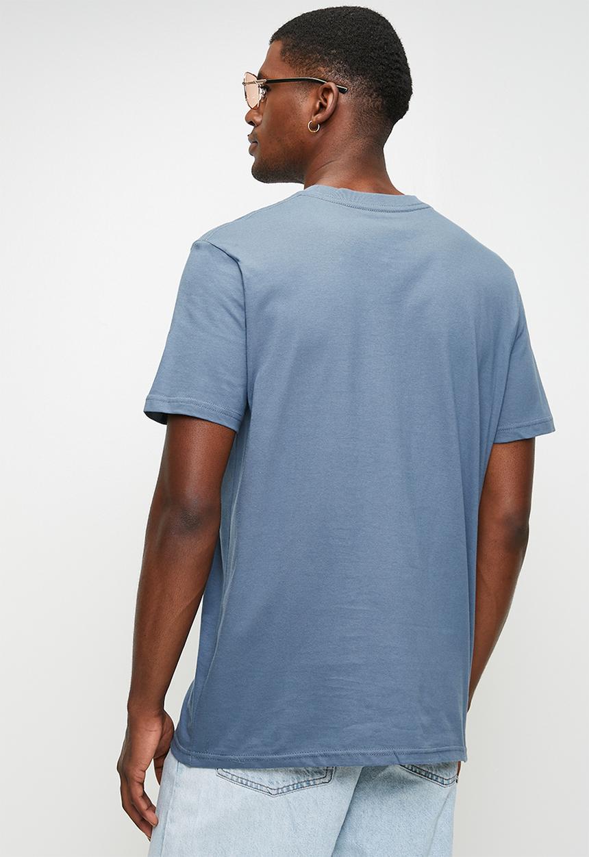 RVCA - Small Rvca Ss  - Vintage Navy - Blue Logo