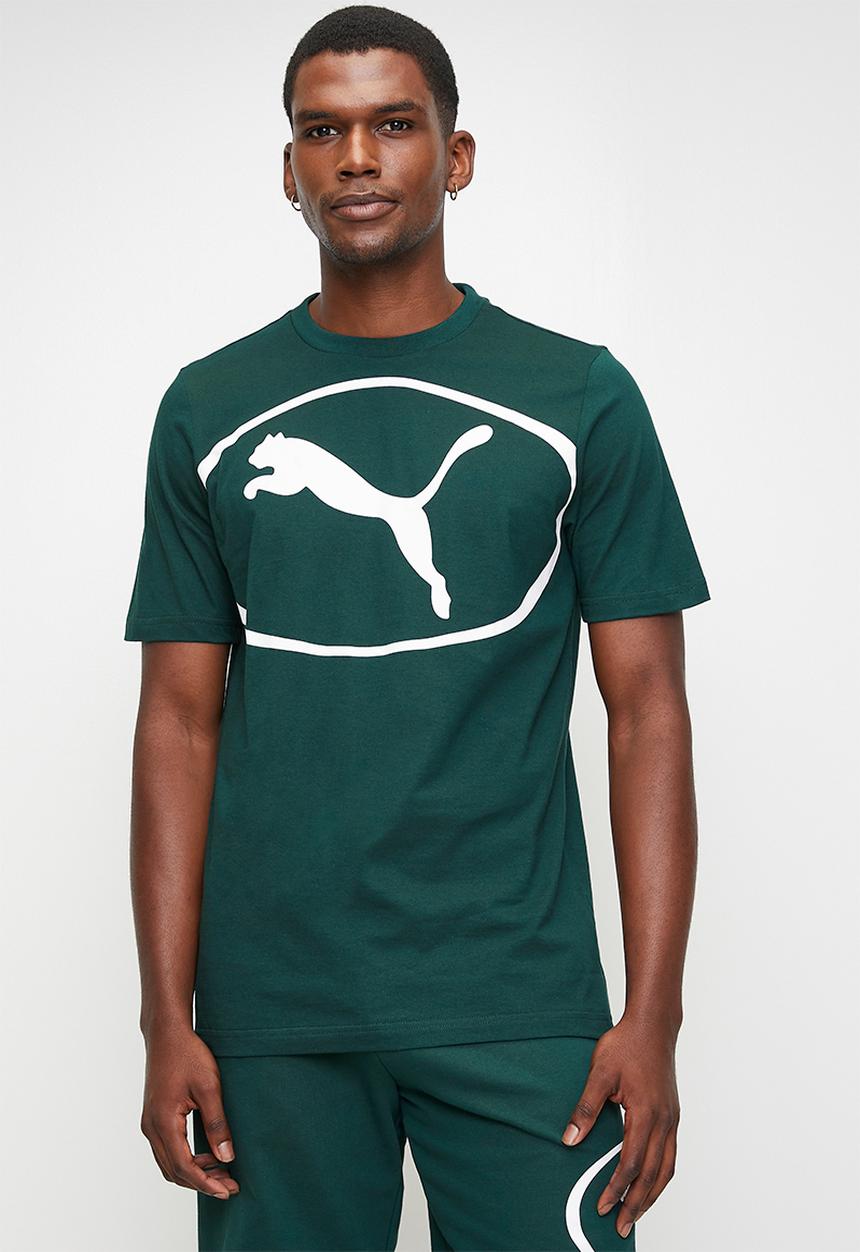 PUMA - PUMA SPORT Graphic Tee - Green Terrain